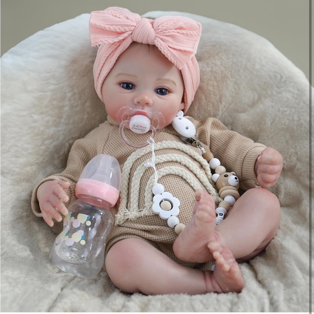 5for$10 CHAREX Reborn Baby Doll Accessories Fake Feeding Bottle Sealed Baby Girl